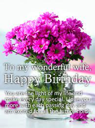From the moment you met your wife, you knew she was something special. You Are Light Of My Life Happy Birthday Card For Wife Birthday Greeting Cards By Davia