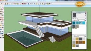 This tutorial shows how to draw 2d floor plans in sketchup step by step from scratch. 1 Modern House Design In Free Google Sketchup 8 How To Build A Modern House In Sketchup Home Design Software 3d Home Design Software Design Your Own Home