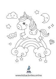 Incredible unicorns coloring page to print and color for free. Free Printable Unicorn Coloring Pages Print Kids Activities