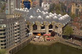 Airbnb Offers A Stay In One Of Rotterdam S Funky Cube Houses Colour Architecture Rotterdam Colourful Buildings