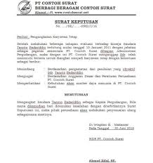 Contoh surat edaran sekolah pengumuman libur karena ujian. Download Download Contoh Surat Pengangkatan Karyawan Tetap Sebuah
