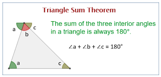 Exterior angle remote interior angles 2 1 3 4 exterior angle theorem(your new best friend) the measure of an exterior angle in a triangle is the sum of the measures of the 2 remoteinterior angles m<4 = m<1 + m<2. Triangle Sum Theorem Solutions Examples Worksheets Videos