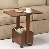 Adirondack burnt brown square wood folding table. Folding End Table Wayfair