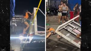 Twerking on a Basketball Hoop Goes Wrong in Philippines