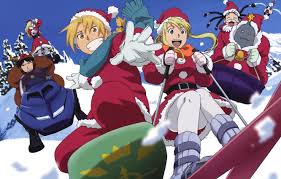 This led to the elrics making a brief return to resembool with winry becoming edward's automail mechanic, the brothers encountering a. Wallpaper Christmas New Year Fullmetal Alchemist Edward Elric Winry Rockbell Roy Mustang Alphonse Elric May Chang Olivier Mira Armstrong Images For Desktop Section Prochee Download