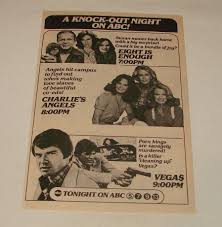 1979 ABC tv ad ~ EIGHT IS ENOUGH, CHARLIES ANGELS hit campus, VEGAS porn  kings | eBay