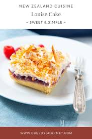 Louise Cake A Delicious Meringue Topped Fruity Cake From New Zealand Recipe Fruity Cake Cake Recipes At Home Yummy Food Dessert
