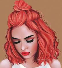 Redhair Summerhalfbun Fashionillustrations Illumistica Be Inspirational Mz Manerz Being Well Dressed Is How To Draw Hair Hair Illustration Hair Sketch