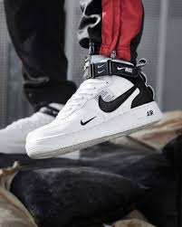 Nike Air Force 1 Mid 07 Lv8 Utility White Black Nike Air Force 1 07 Mid Lv8 Utility Via Jdsportsfi Sporty Shoes Sneakers Fashion Nike Shoes