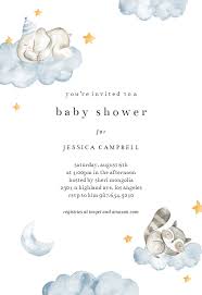Fluffy Clouds Baby Shower Invitation Template Greetings Island Baby Shower Invitations Gender Neutral Baby Shower Invitations Printable Baby Shower Invitations