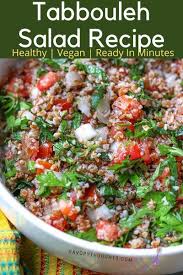 Lebanese Tabbouleh Salad Recipe Tabbouleh Salad Recipe Salad Recipes Tabbouleh Salad