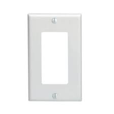Decora 1 Gang Wall Plate White R52 80401 00w At The Home Depot Plates On Wall Light Switch Covers Leviton