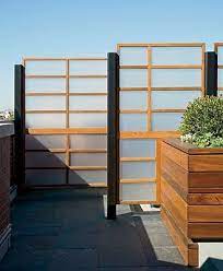 A Rooftop Deck With A French Accent Privacy Screen Outdoor Garden Fence Panels Decks Backyard