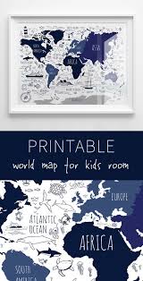 Navy Blue Map For Kids Nautical Nursery Art Printable World Map Boys Room Wall Art Nautical Boy Gift Globe Poster Watercolor World Map Boys Room Wall Art Nautical Nursery Art Nautical Nursery