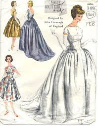 1958 Vintage Vogue Sewing Pattern B34 Evening Dress Gown Etsy Vintage Vogue Sewing Patterns Vintage Vogue Vintage Dress Patterns