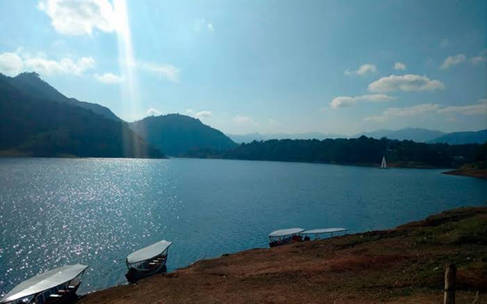 panorámica de la presa de Tenango