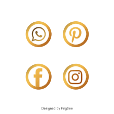 Icones Sociais De Escova De Ouro Vector Png Ouro Icone Dourado Imagem Png E Psd Para Download Gratuito Icones De Midia Social Icones Redes Sociais Icones Sociais