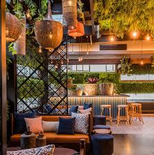 Escape The Concrete Jungle To A Rooftop Garden Sanctuary In The Heart Of Perth S Cbd Inspired By Hadiq Cafe Interior Design Cafe Design Bar Design Restaurant