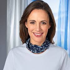 Magnet-Schal blau-geblümt