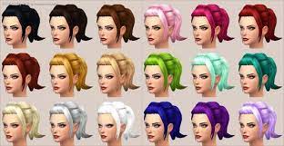 Mod The Sims Rockabilly Hair New Mesh By Vampire Aninyosaloh Rockabilly Hair Sims Sims 4