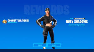 She was last seen in the item shop on july 1st 2021. How To Get The Free Street Shadows Challenge Pack Ruby Skin In Fortnite Charlie Intel