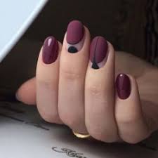 See more ideas about gel nails, nails, cute nails. Maroon Short Nails The Best Images Bestartnails Com