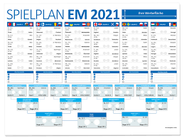 Super schnelle, übersichtliche, einfach zu bedienende spielplan app zur em 2020 2021. Gunstige Em Planer 2021 Drucken Bei Printwork De