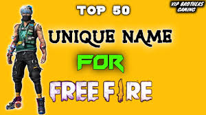 Free fire permits players to make a novel and polished moniker utilizing a wide range of characters. Top 50 Unique Untaken Name Of Freefire Best Name For Freefire Vipbrothersgaming Youtube