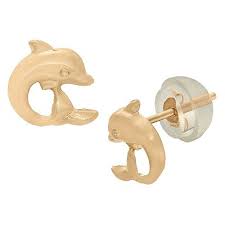 Firefly kids blue topaz earrings. Gold Earrings For Kids Target