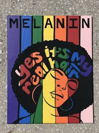 Melanin Black Girl Modern Canvas Painting Wall Art Picture Posters Prints Ebay Link Diy Canvas Art Painting Modern Canvas Painting Cute Canvas Paintings