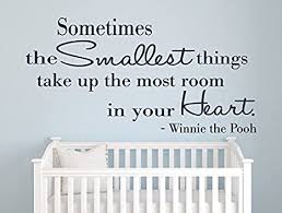 In this article, we talk about the difference between action vs inaction. Amazon Com Winnie The Pooh Quote Sometimes The Smallest Things Take Up The Most Room In Your Heart Wall Decal Quote Nursery Room Decor Vinyl 30wx15h Home Kitchen