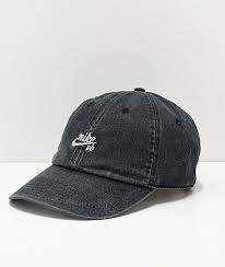 Nike Sb H89 Icon Black Strapback Hat Zumiez Strapback Hats Nike Sb Nike Sb Logo