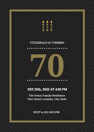 I invite you to join me on my 70th birthday. Online Free 70th Birthday Invitation Maker Designcap