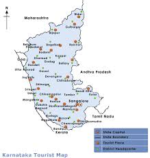 It has all travel destinations,. Map Karnataka Mapsof Net