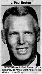 Rev Joseph Paul Bruton Sr. (1915-1996)
