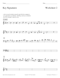 The handout includes definitions, what it looks like on the staff Key Signatures Worksheet 2 Sheet Music For Piano Solo Musescore Com