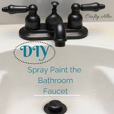 Crafty Allie Diy Spray Paint Your Bathroom Faucet
