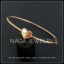 Emas sendiri memiliki kode yang menjamin kadar dari emas itu sendiri. Beli Gelang Oval Love Crown Variasi Emas Kadar 375 Seetracker Indonesia
