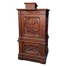 Antique Oak Church Pulpit Podium Lectern Church Pulpit Antiques Christ In Greek