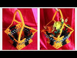How To Make Handmade Macrame Flower Basket Full Step By Step Video Tutorial Design 3 Flower Basket Youtube Basket Design Macrame Basket Macrame Design