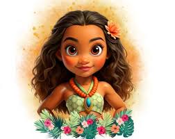 Moana Watercolor Background, Moana Png Clipart, Cute Moana, Instant  Download