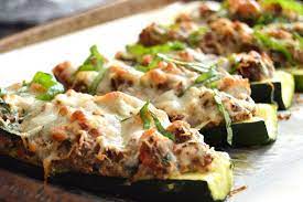 Stuffed Zucchini With Venison Ricotta Spinach Keto Low Carb Texas Granola Girl Texas Southern Keto Comfort Food Recipes Recipe Venison Recipes Deer Meat Recipes Recipes