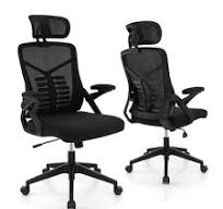 Mondawe Black Contemporary Ergonomic Adjustable Height ...