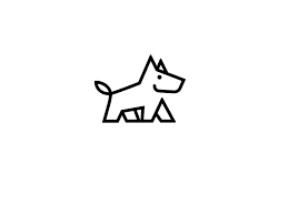 Doggy Dog Logo Design Pet Logo Design Line Art Design