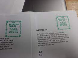 Stamp duty is a tax duty that's imposed on documents that have a legal, commercial and financial effect. Tenancy Agreement