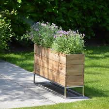 Jan Kurtz Blumenkubel Minigarden 25 X 25 Cm Teakholz Natur In 2020 Gartendesign Ideen Cottage Garten Design Bauerngarten