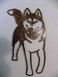 Amazon Com Siberian Husky Dog Metal Wall Art Home Decor Home Kitchen Art Metal Wall Art Metal Wall Art Decor
