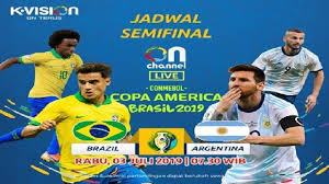 Wed, 03 jul 2019 stadium: Live Kvision Semifinal Copa America 2019 Brasil Vs Argentina Dan Chili Vs Peru Jam 7 30 Wib Banjarmasin Post
