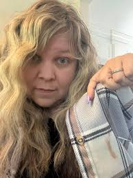 Literally was just heading out the door, Spilled makeup all over my jacket…  I googled “How do you get makeup out of clothes?” Google tells me that  shaving cream is surprisingly effective