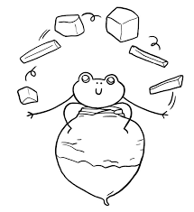 Rutabaga Dessin A Colorier Coloriage Printable Pdf Jeu A Imprimer Illustration De Julien Castanie